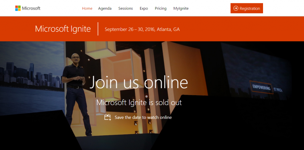 Microsoft Ignite 2016 took place in Atlanta, GA.